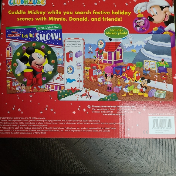 Mickey Mouse Clubhouse Book and Plush Mickey Mouse - Picture 2 of 3